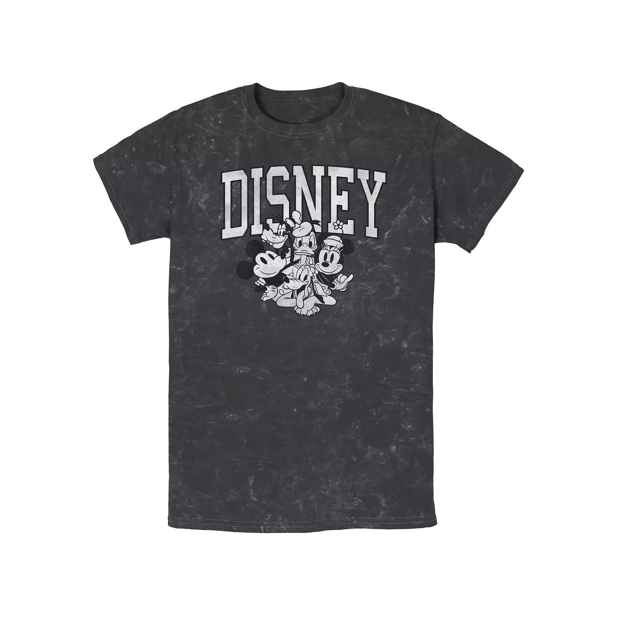 Men's Disney Mickey Mouse Group Bombard Wash Graphic Tee,  Product Image