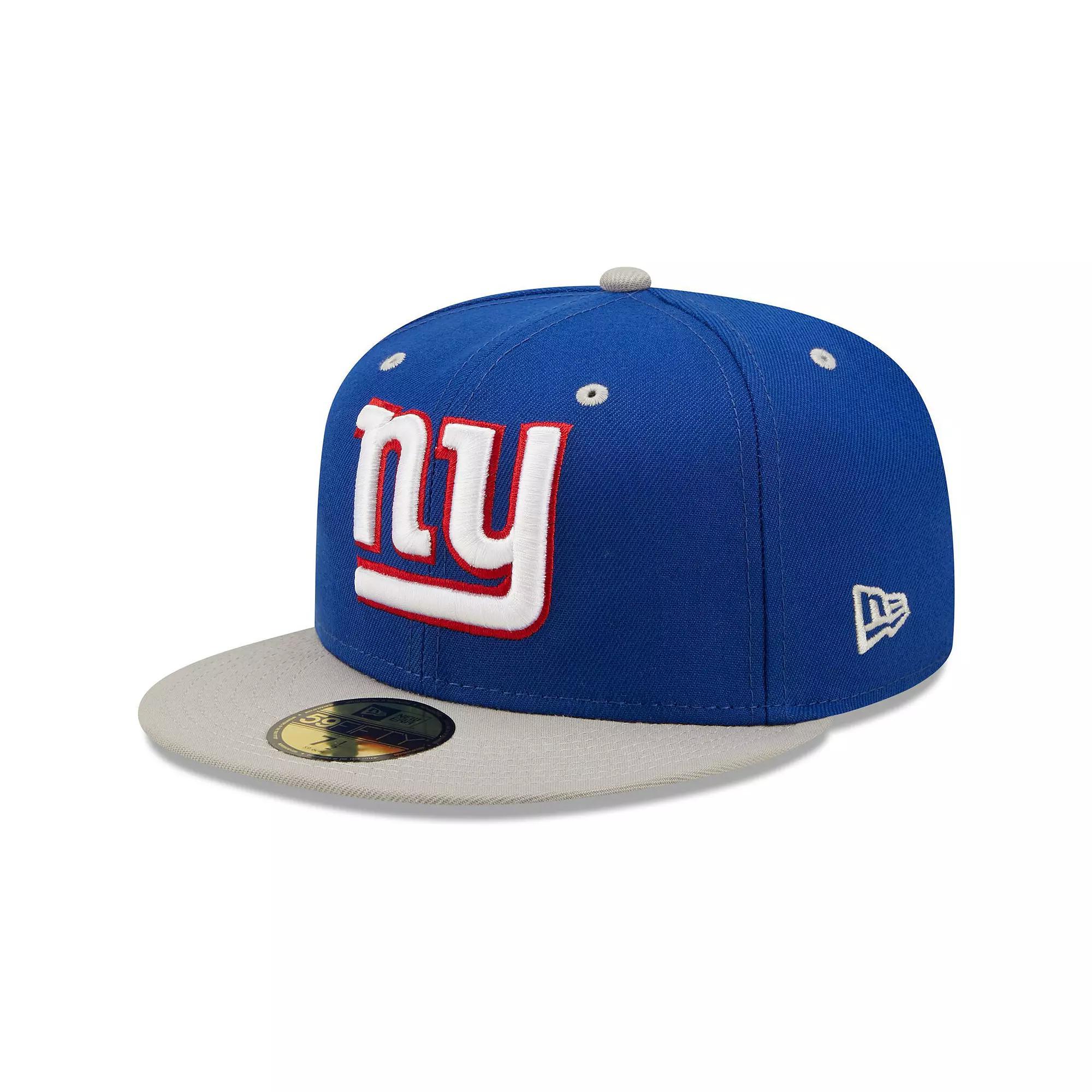 Men's New Era Royal/Gray New York Giants Two-Tone Flipside 59FIFTY Fitted Hat,  Product Image