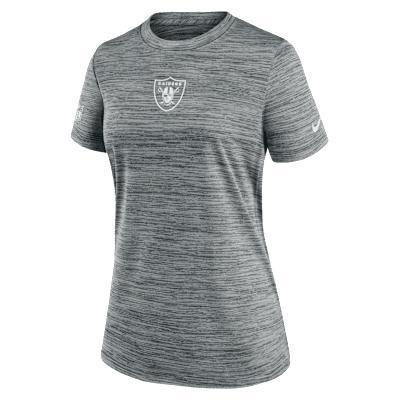 Las Vegas Raiders Sideline Team Issue Velocity Nike Womens Dri-FIT NFL T-Shirt | 03EY06G8D-P88 Product Image