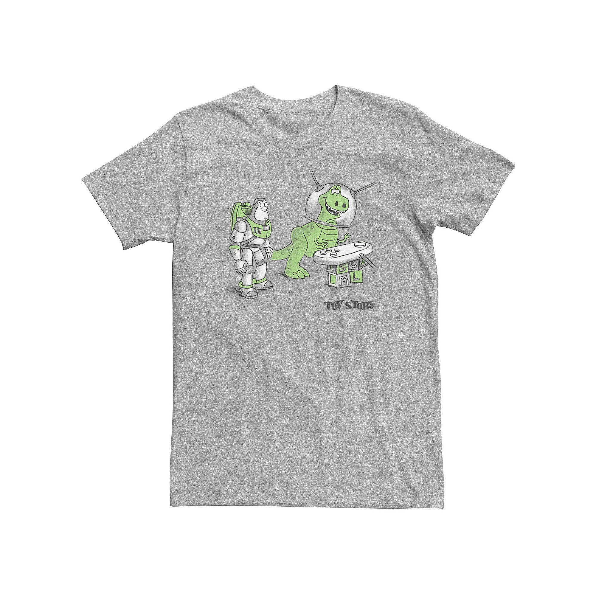 Disney / Pixar's Toy Story Buzz Lightyear & Rex Big & Tall Let's Play Doodle Tee, Men's,  Product Image