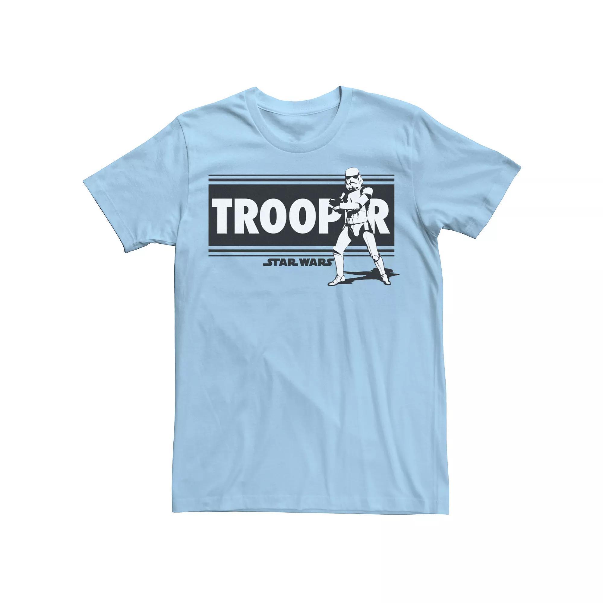 Men's Star Wars Storm Trooper On Guard Tee, Size: 3XL, Light Blue Product Image