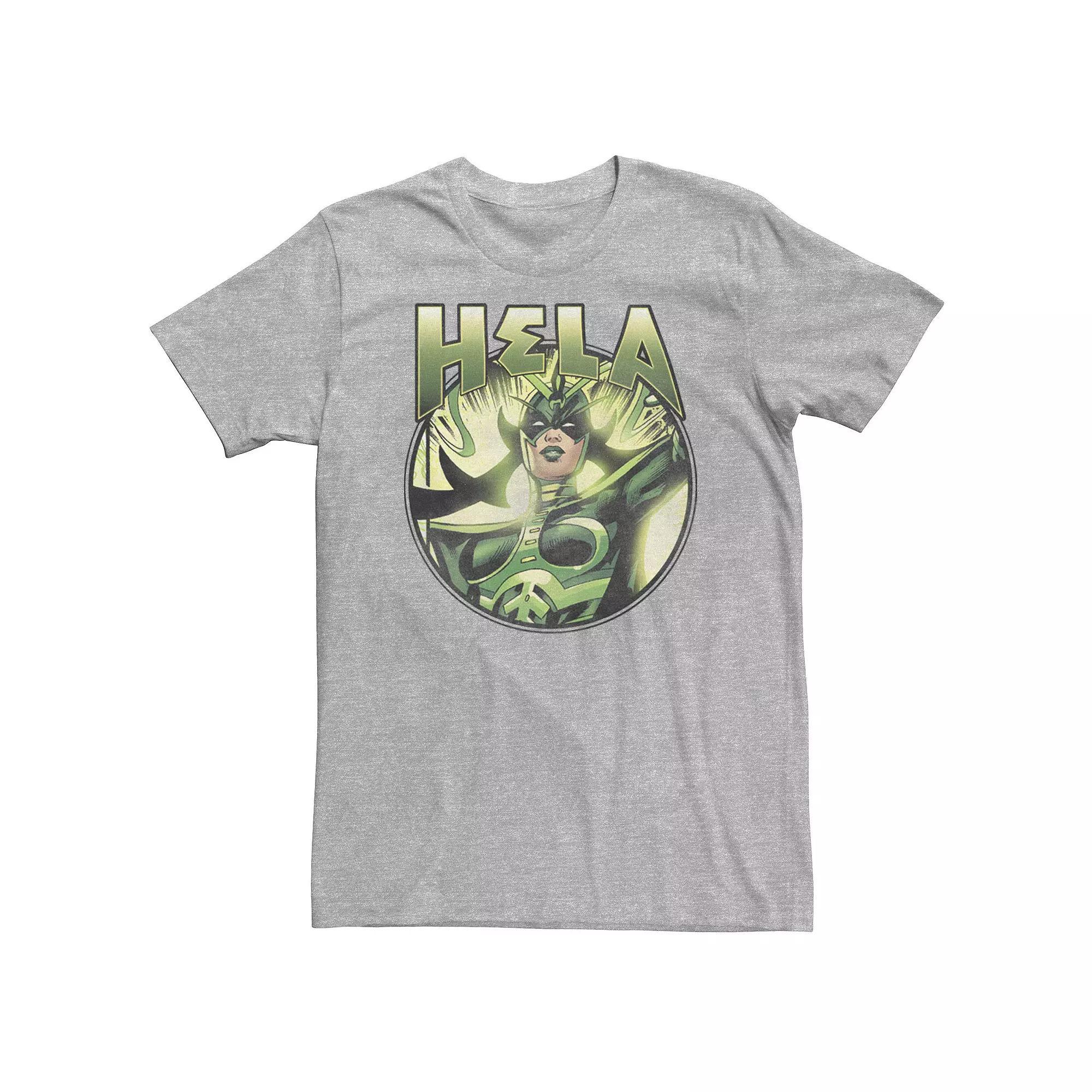Big & Tall Marvel Hela Goddess of Death Green Circle Tee, Men's,  Product Image