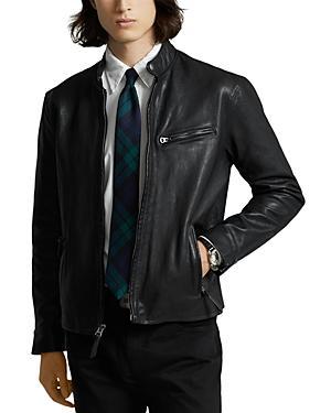 Mens Lambskin Caf Racer Jacket Product Image