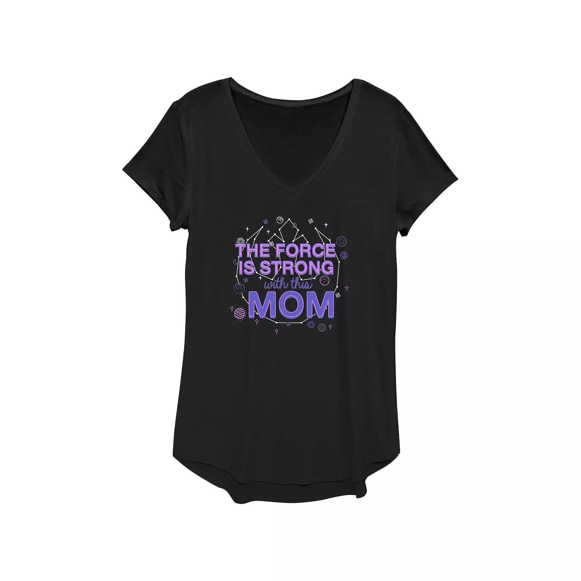 Women's Star Wars The Force Is Strong With This Mom Graphic Tee,  Product Image