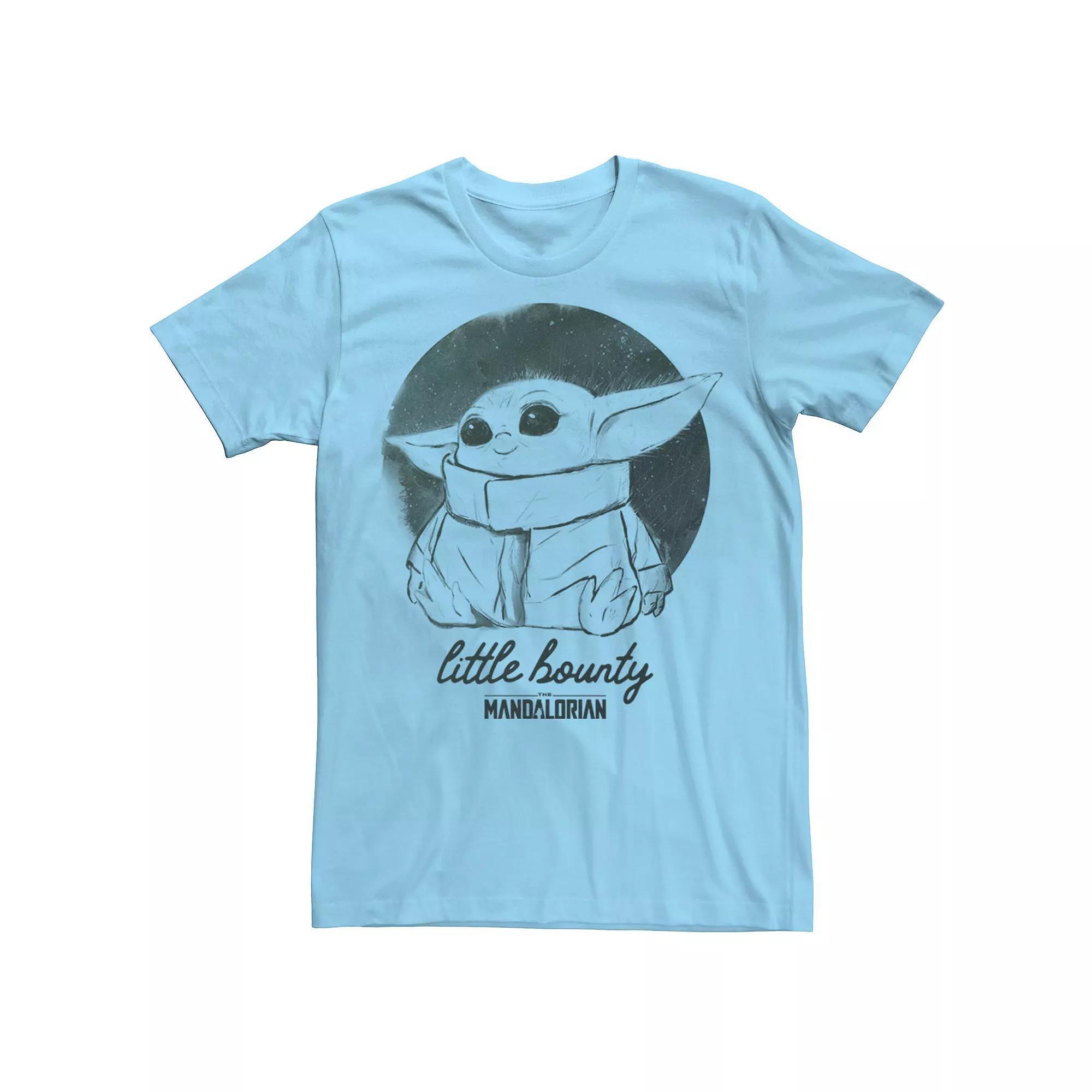 Men's Star Wars The Mandalorian The Child Little Bounty Watercolor Tee,  Product Image