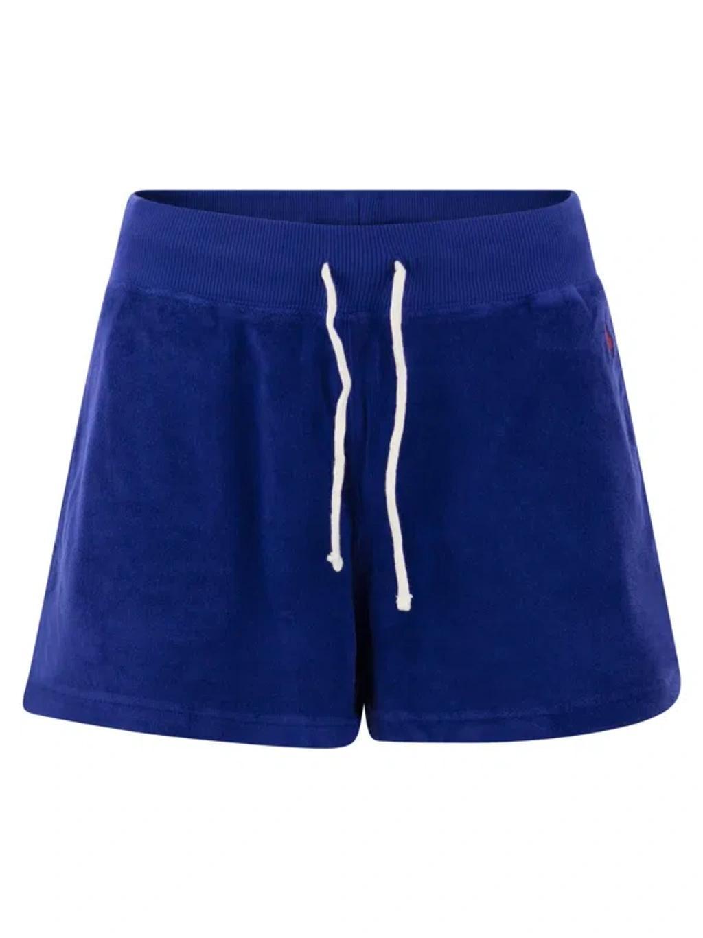 POLO RALPH LAUREN Sponge Shorts With Drawstring In Royal Blue Product Image