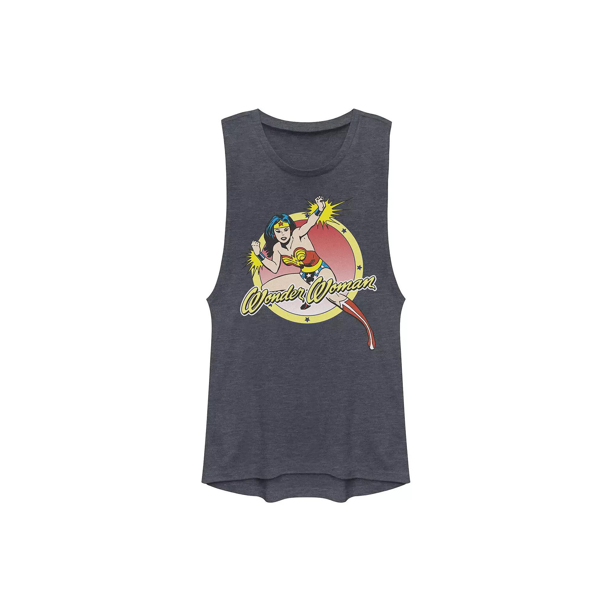 Juniors' DC Comics Wonder Woman Classic Poster Muscle Tank Top, Girl's,  Product Image