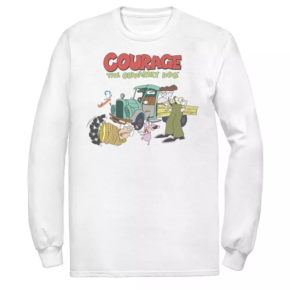 Men's Courage The Cowardly Dog Scene Logo Tee,  Product Image