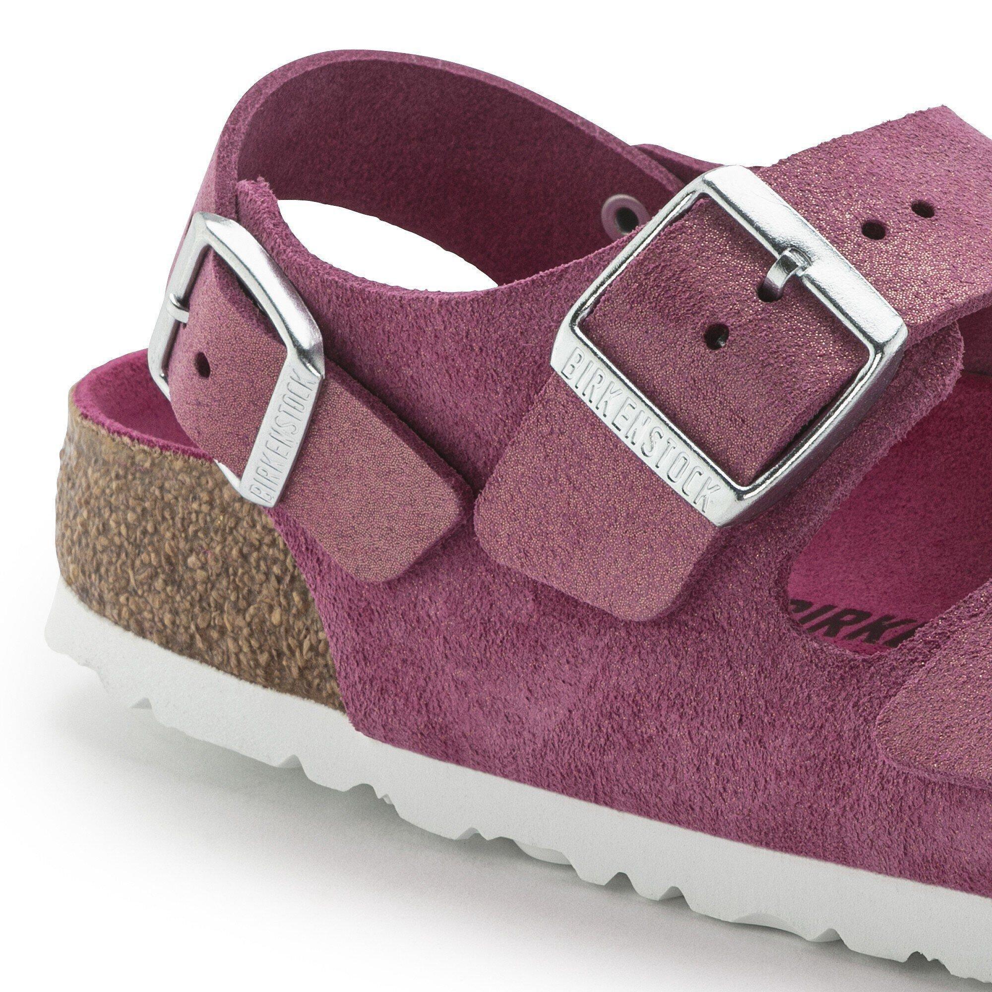 Milano Suede Leather Shimmering Fuchsia Product Image