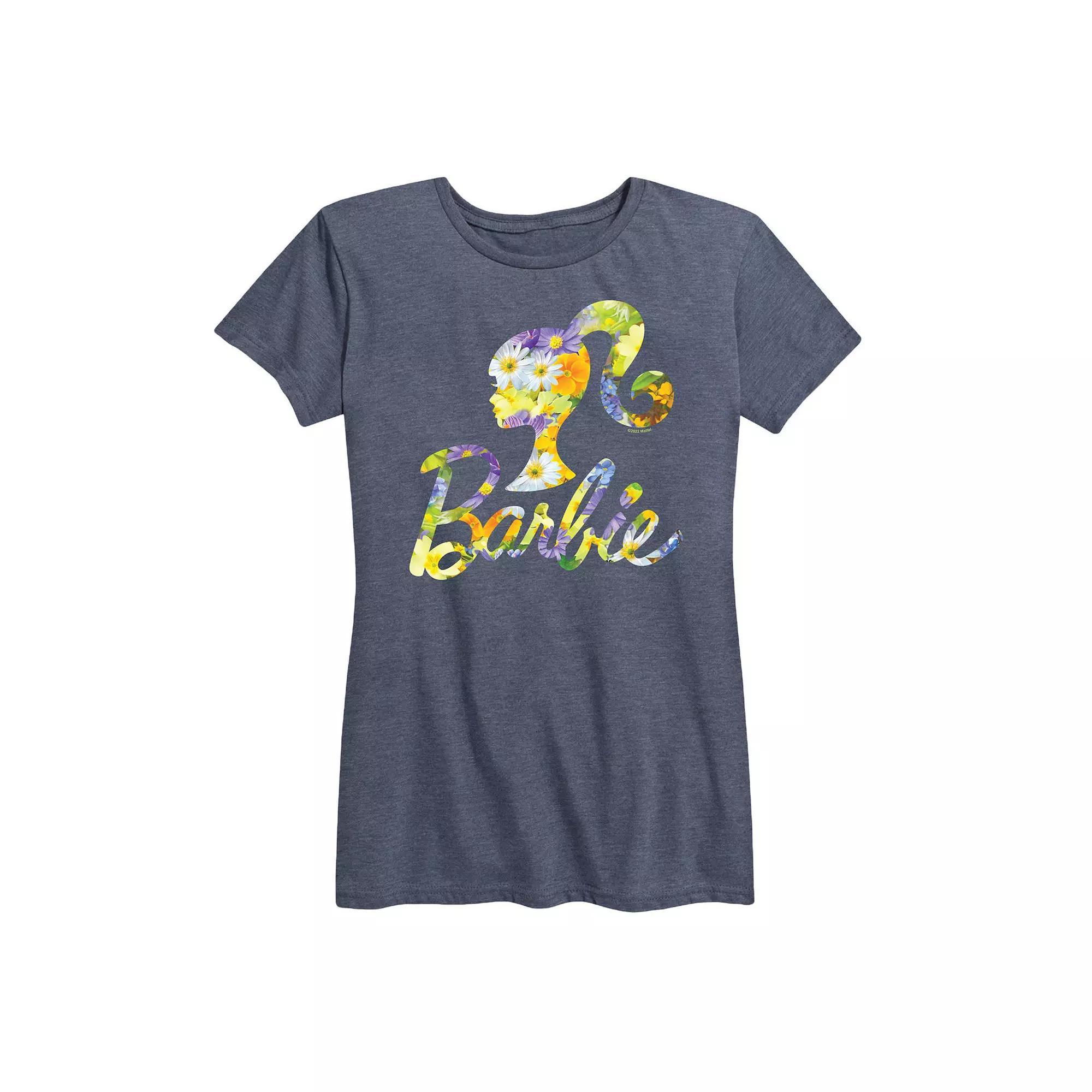 Women's Barbie® Logo Shamrock Pattern Graphic Tee,  Product Image