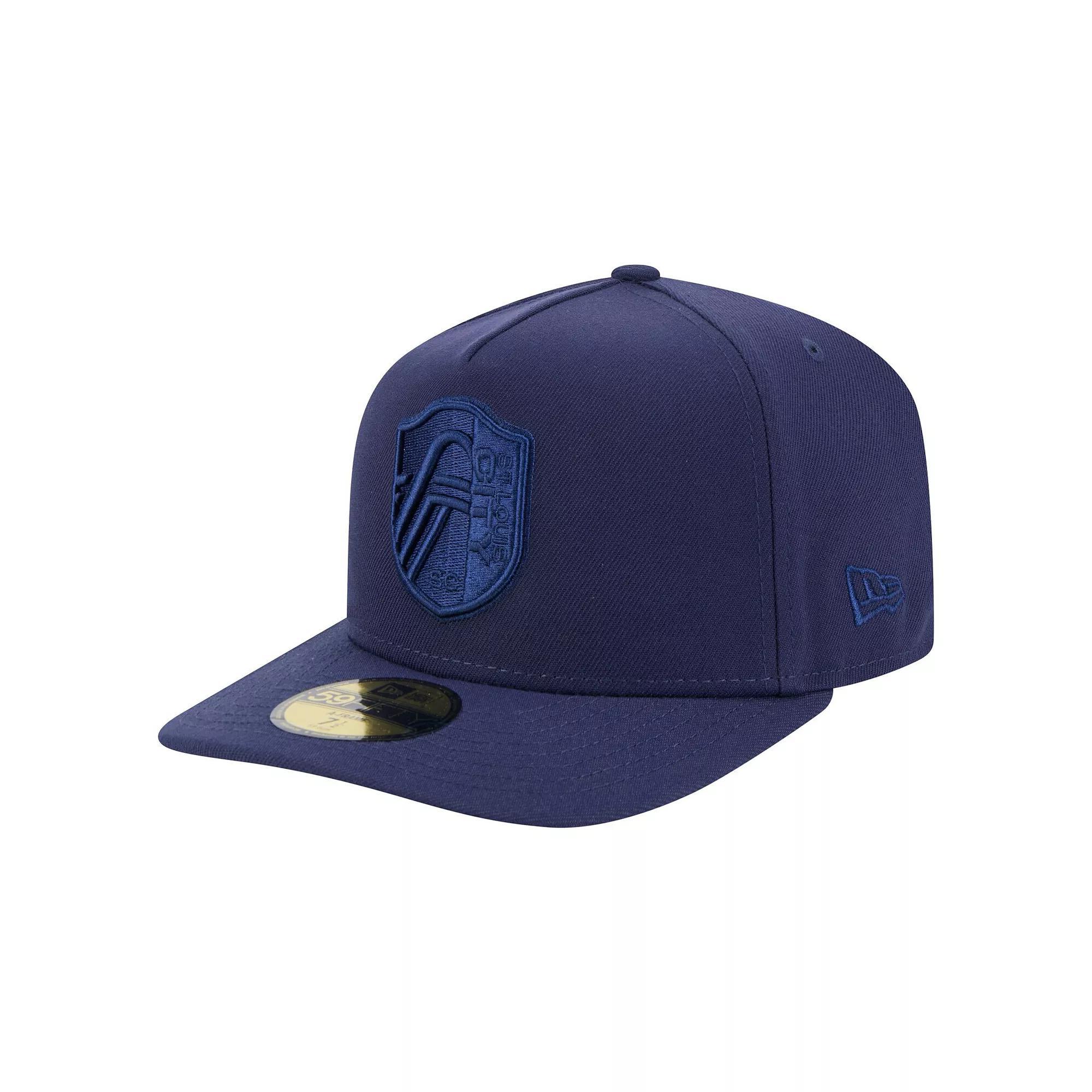 Men's New Era Navy St. Louis City SC Color Pack A-Frame 59FIFTY Fitted Hat,  Product Image