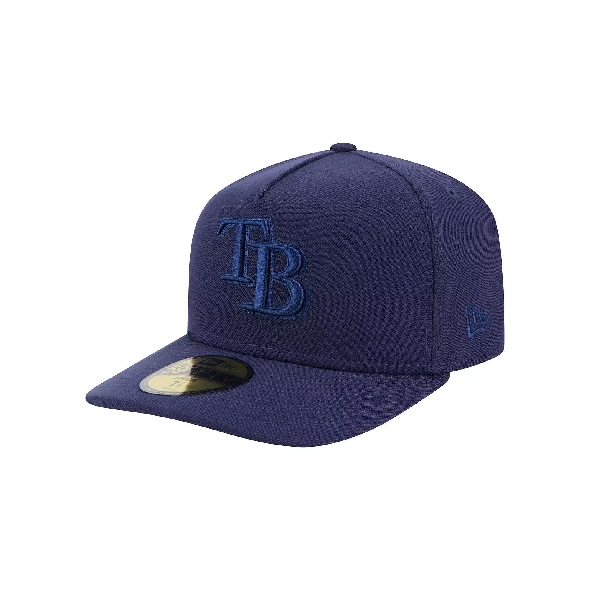 Men's New Era Navy Colorado Rockies Color Pack A-Frame 59FIFTY Fitted Hat,  Product Image