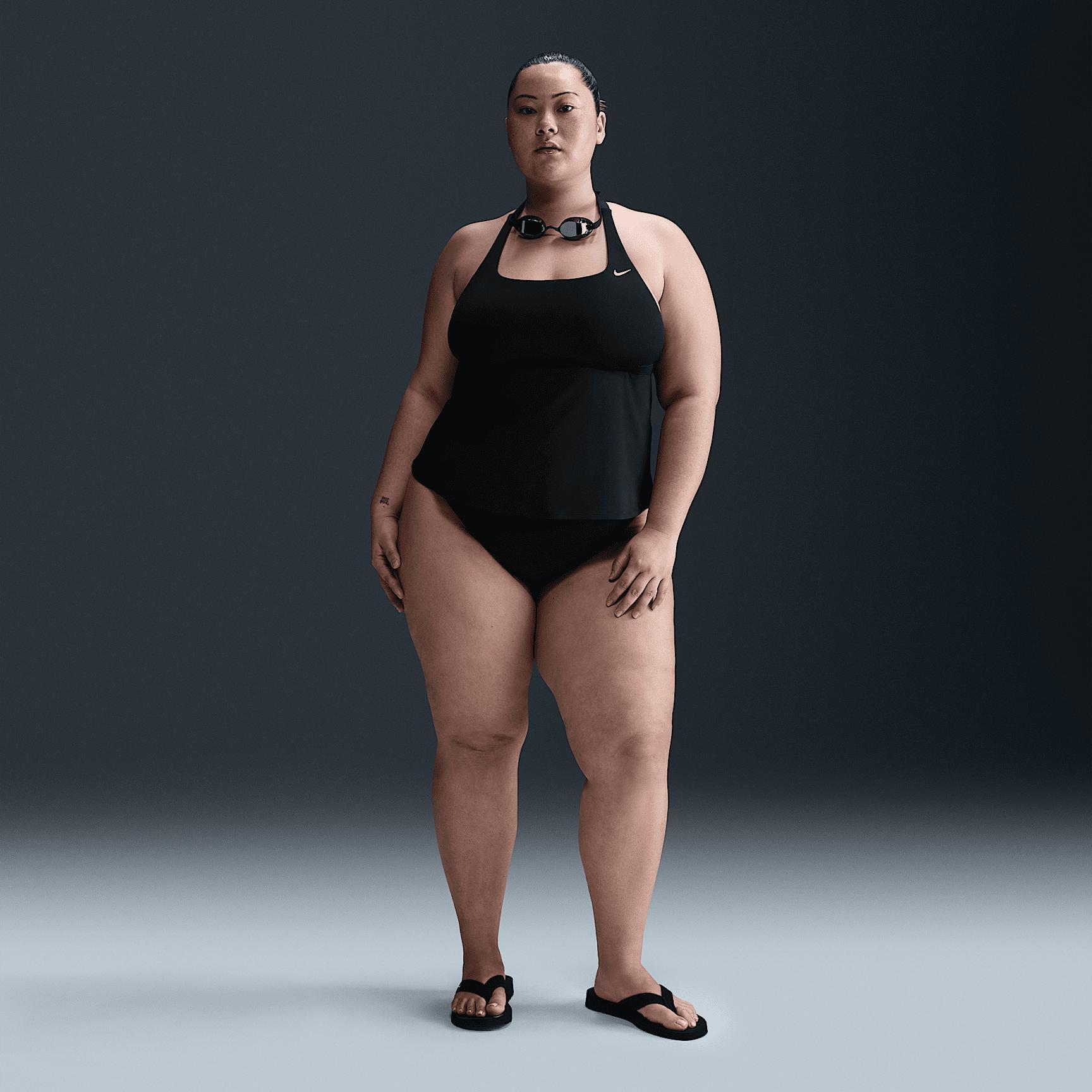 Nike Womens Swim Essential Square Neck Tank Topini (Extended Sizing) | NESSF337-001 Product Image