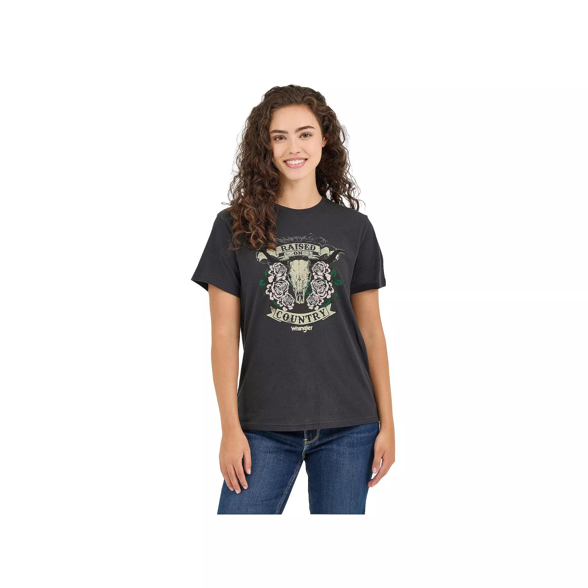 Women's Wrangler Graphic Tee, Size: XS, Country Product Image
