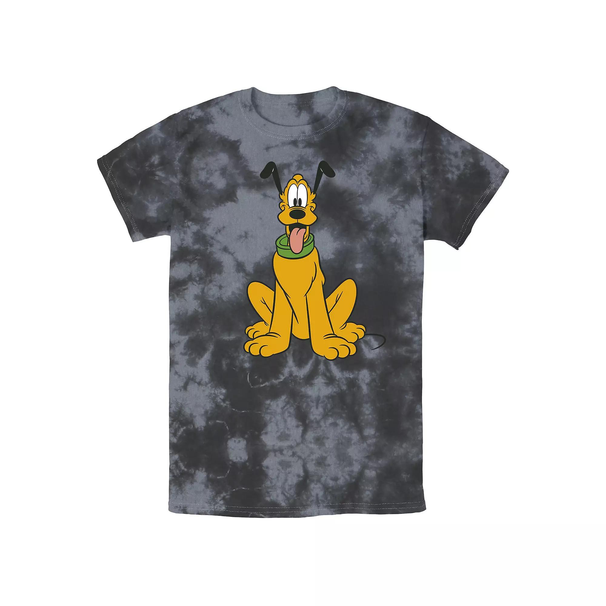 Men's Disney Mickey Mouse Pluto The Dog Portrait Wash Tee,  Product Image