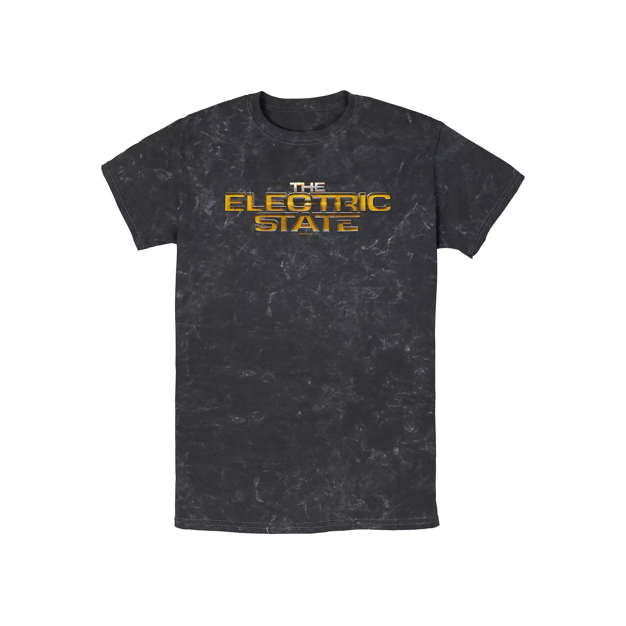 Men's The Electric State Logo Mineral Wash Graphic Tee,  Product Image