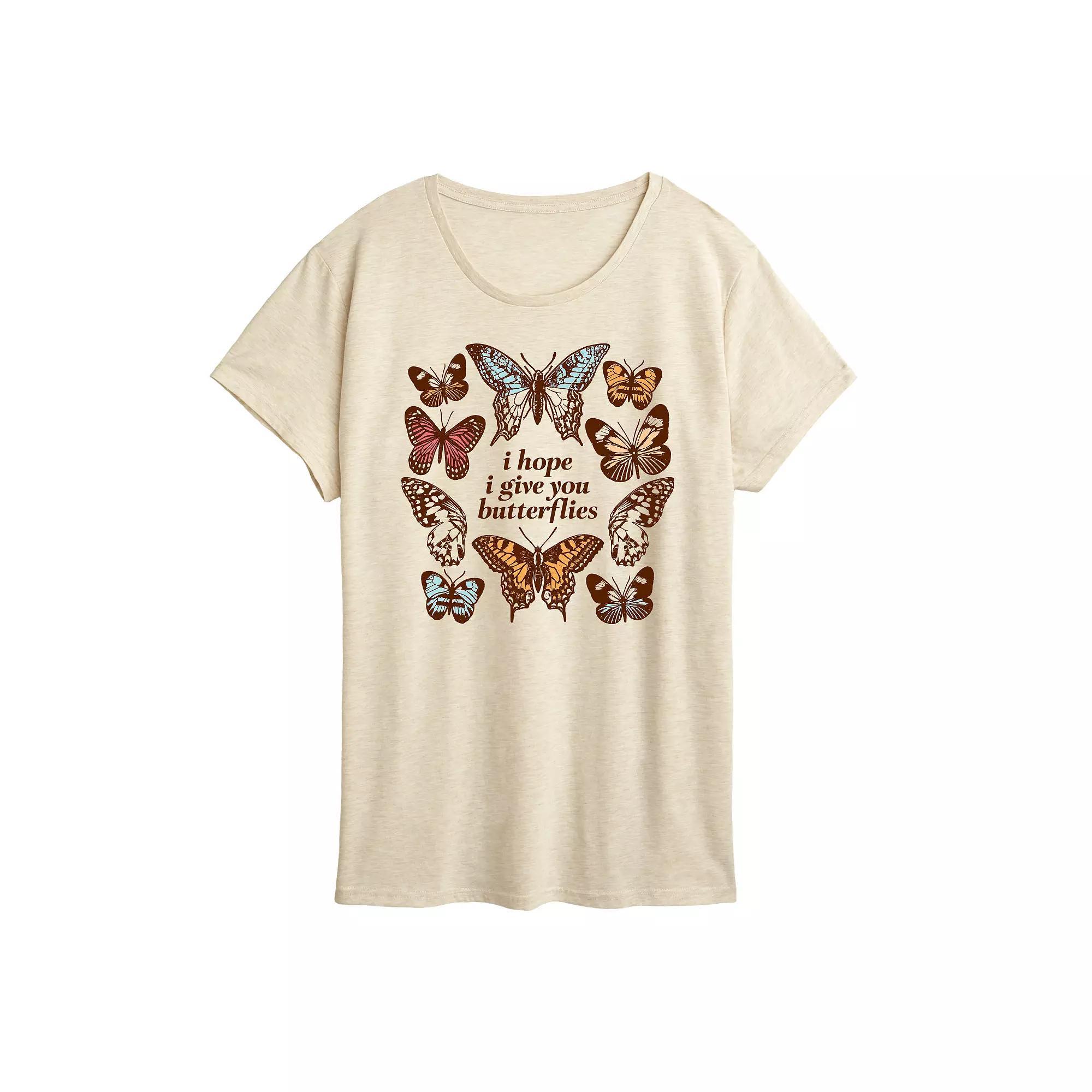 Women's Give You Butterflies Graphic Tee,  Product Image