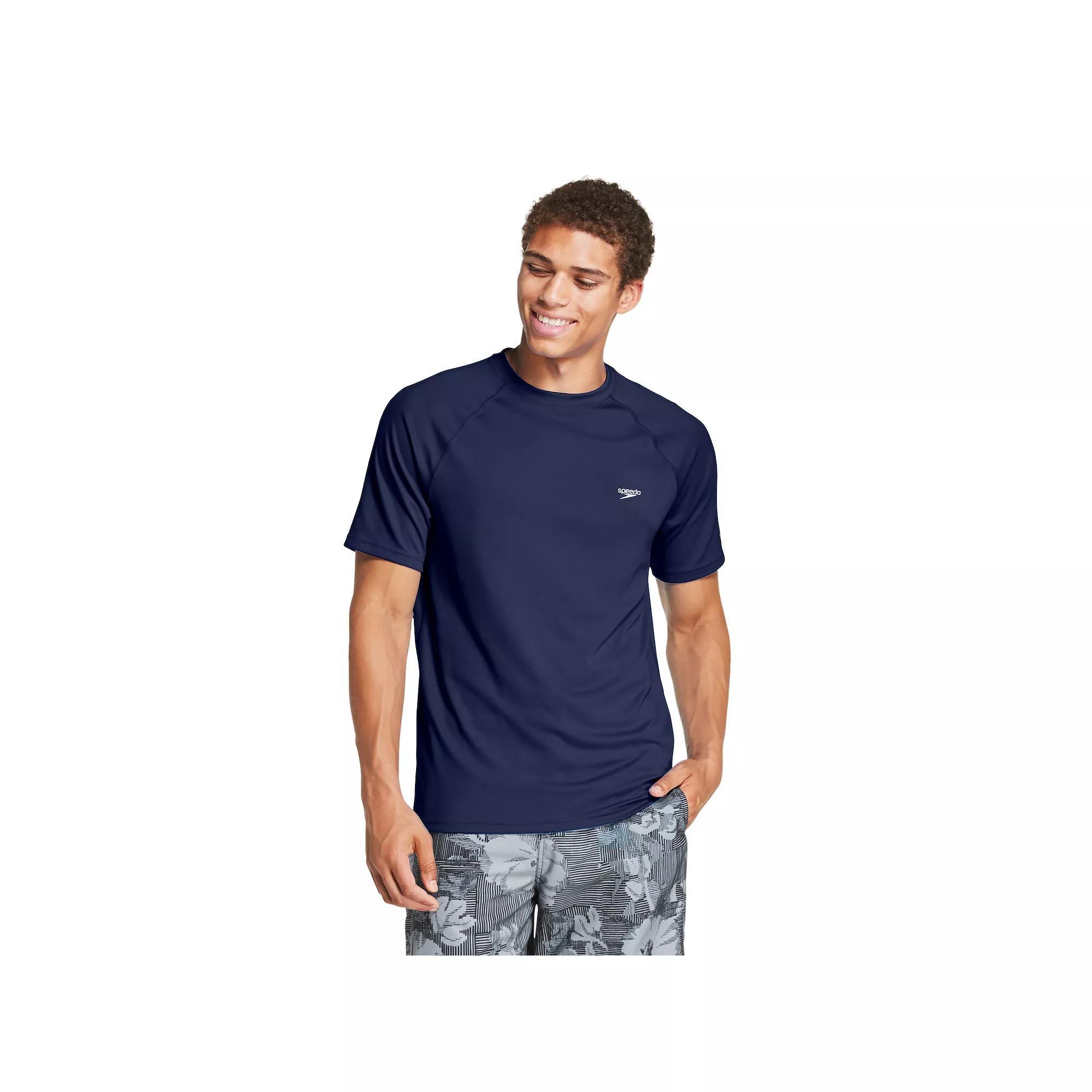 Men's Speedo Quick-Dry UPF 50+ Short Sleeve Swim Tee,  Product Image