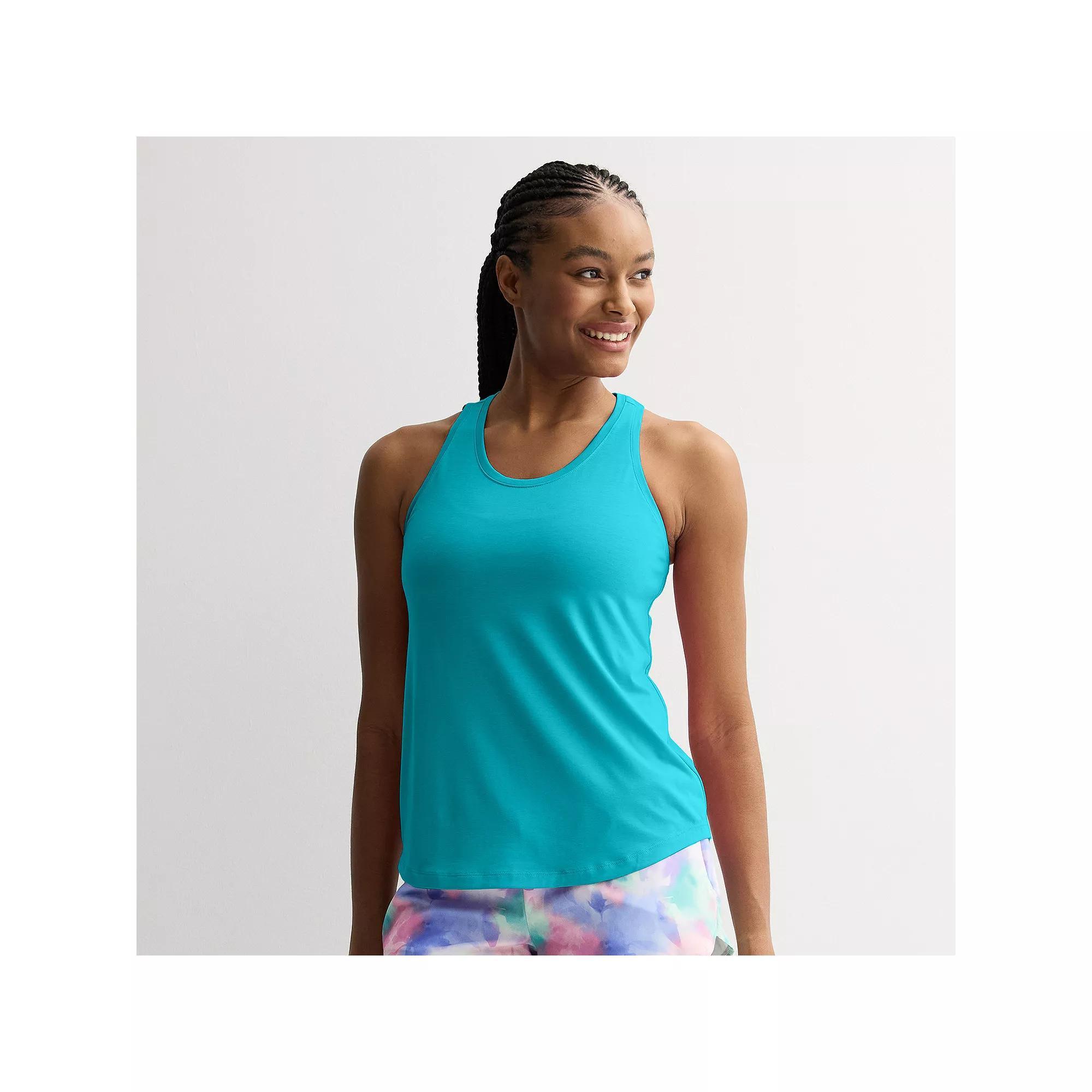 Women's Tek Gear® Racerback Tank Top, Size: XL, Keilani Blue Product Image