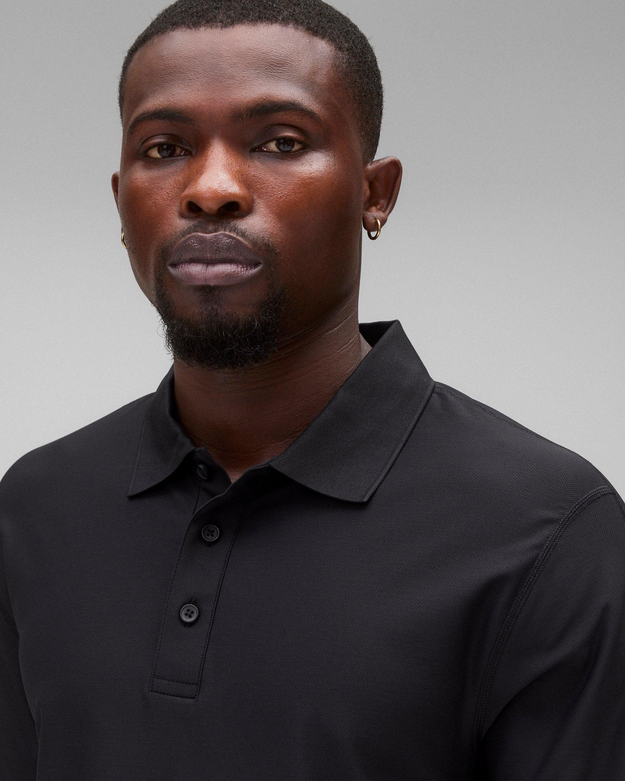 Tech Pique Playoff Standard Long Sleeve Polo Male Product Image