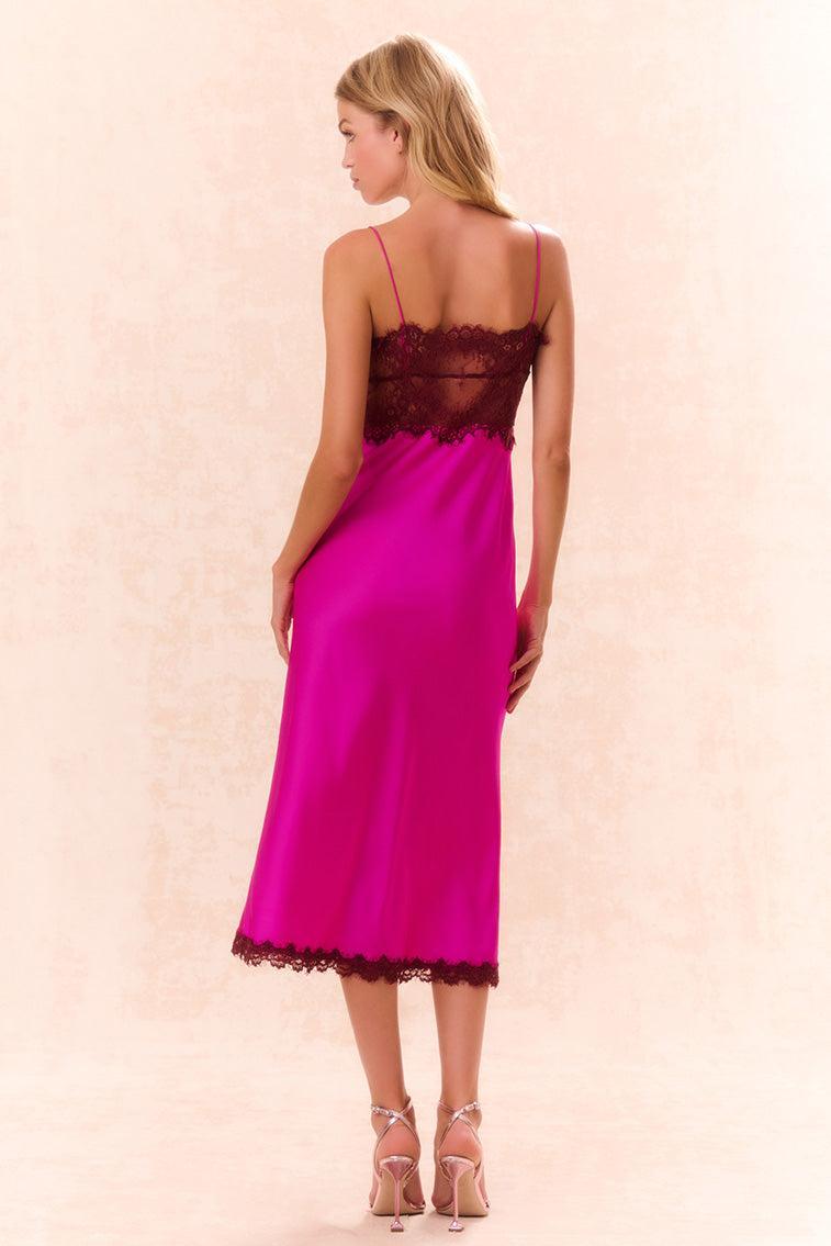 Ameliane Lace-Trimmed Slip Dress Product Image