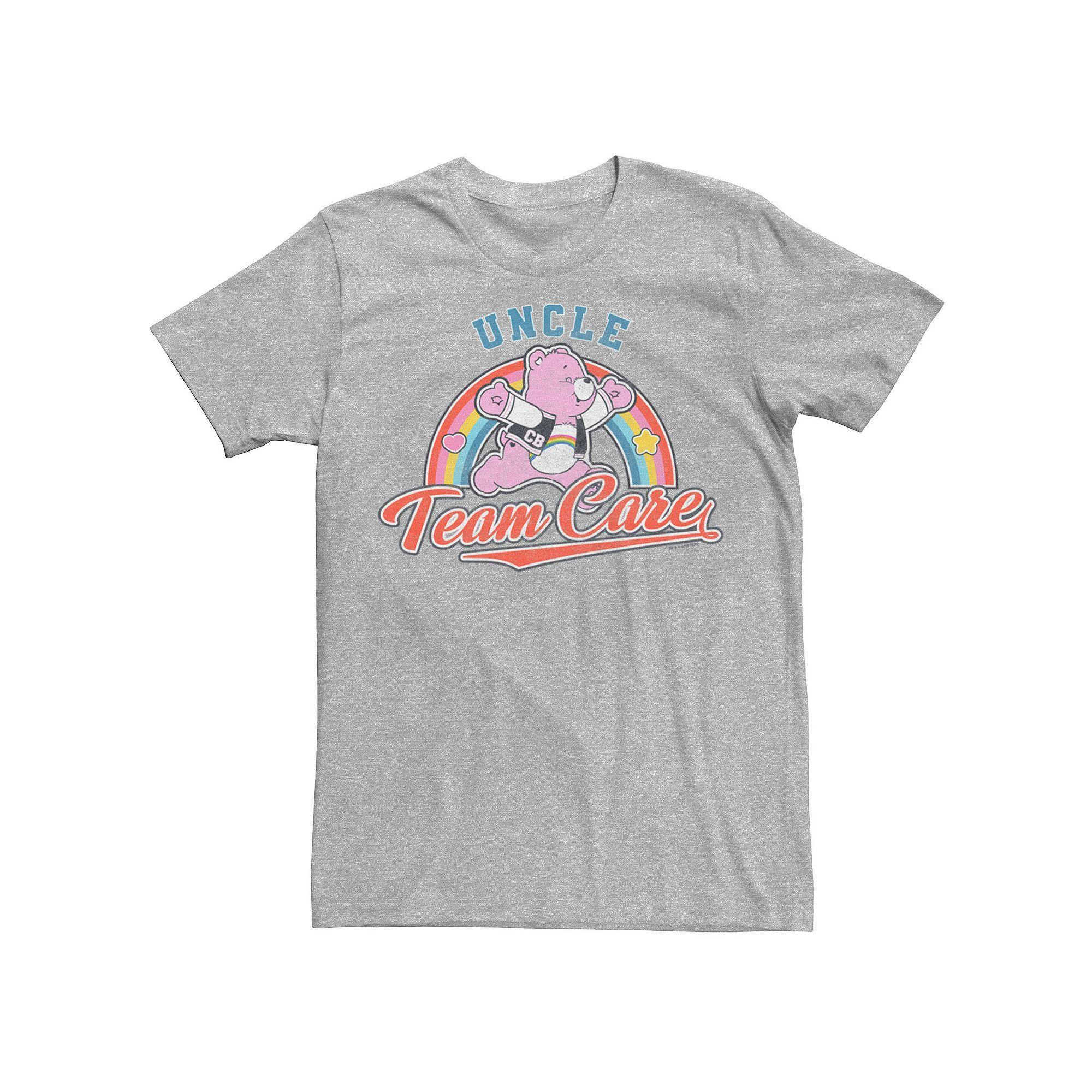 Men's Care Bears Uncle Team Graphic Tee, Size: 4XB, Athletic Grey Product Image