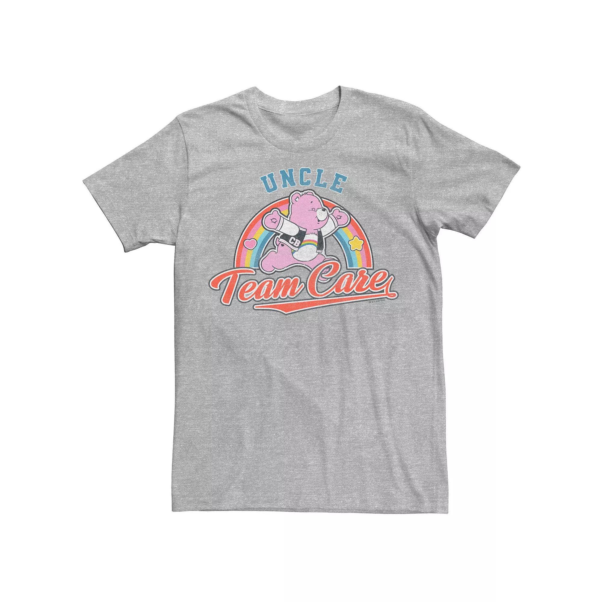 Men's Care Bears Uncle Team Graphic Tee, Size: 4XB, Athletic Grey Product Image