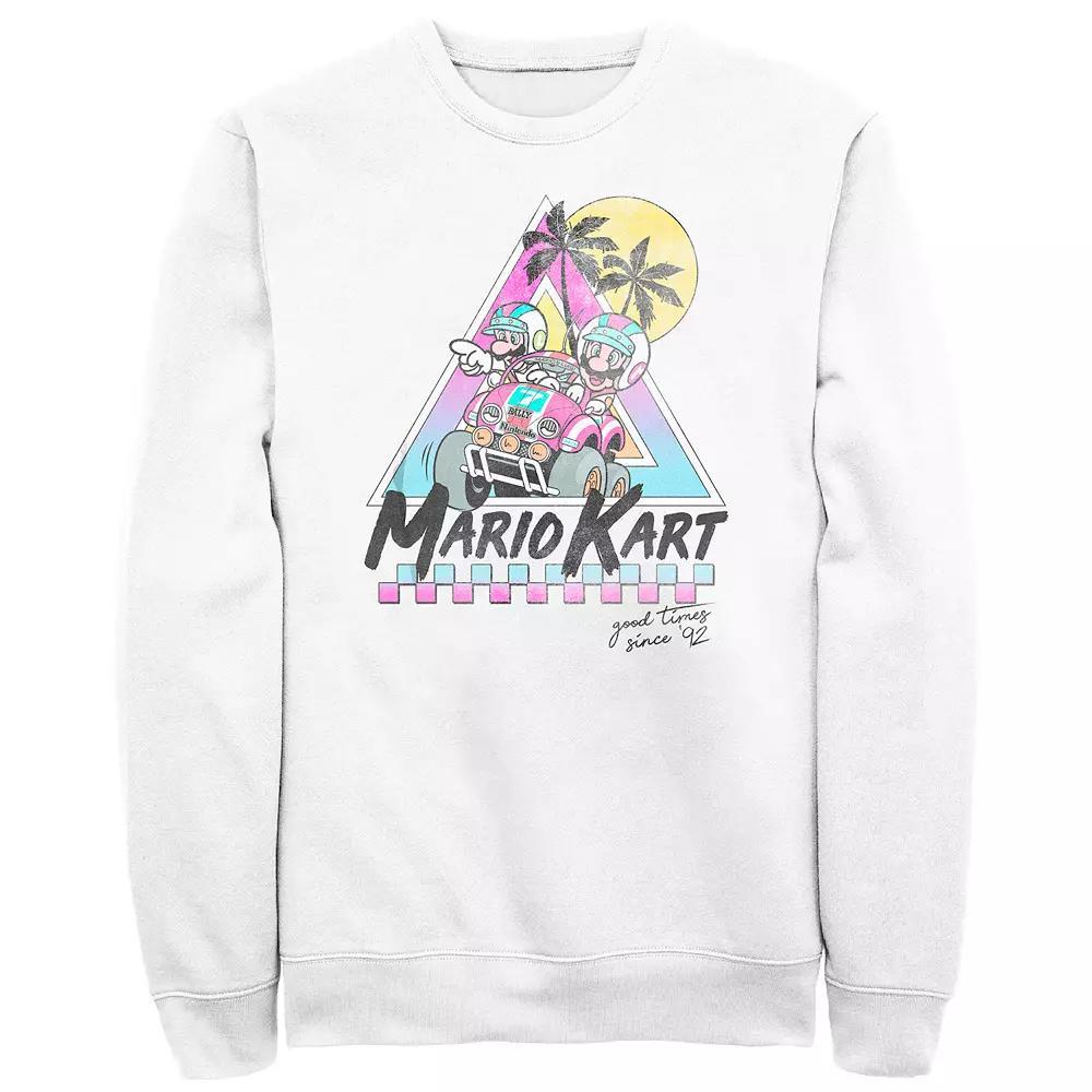 Men's Nintendo Mario Kart Beach Race Good Times Since 92 Fleece Sweatshirt,  Product Image