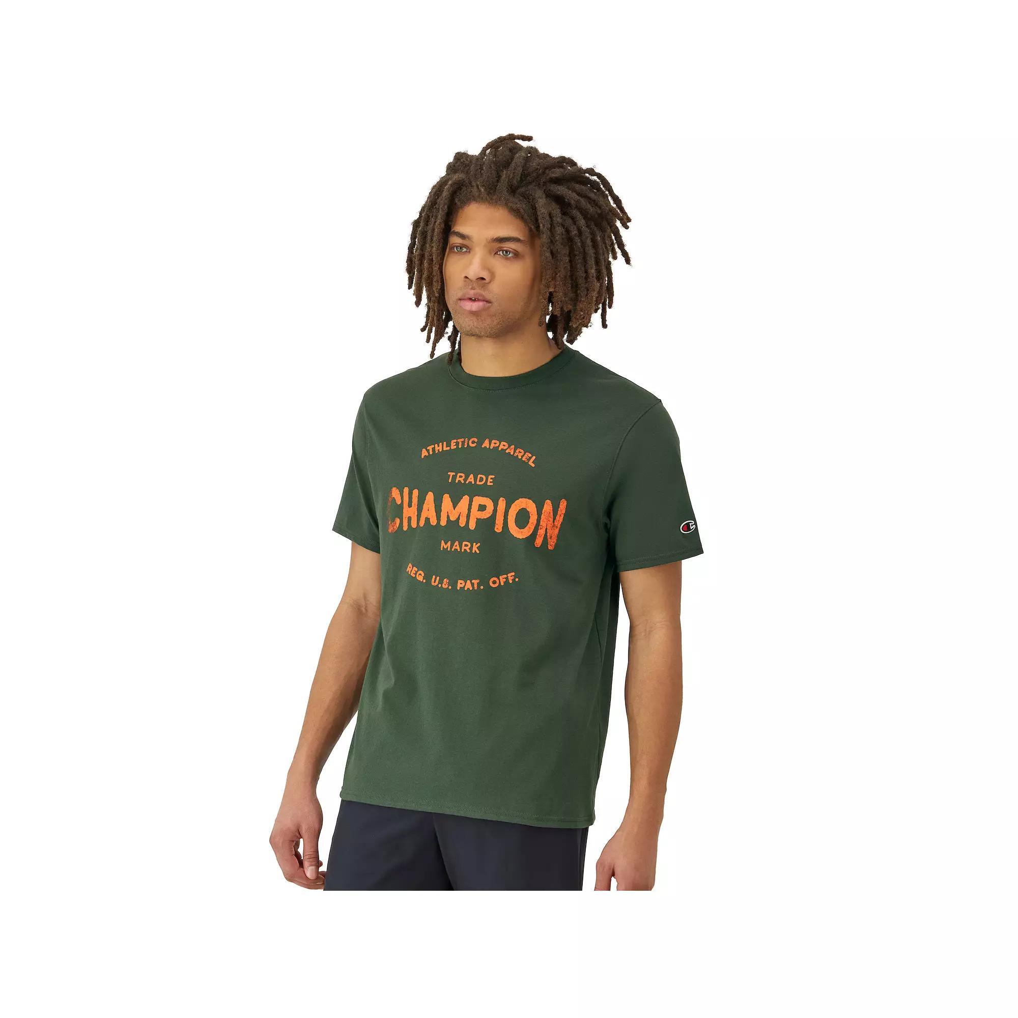 Men's Champion® Trademark Classic Graphic Tee, Size: Small, Ground Green Product Image