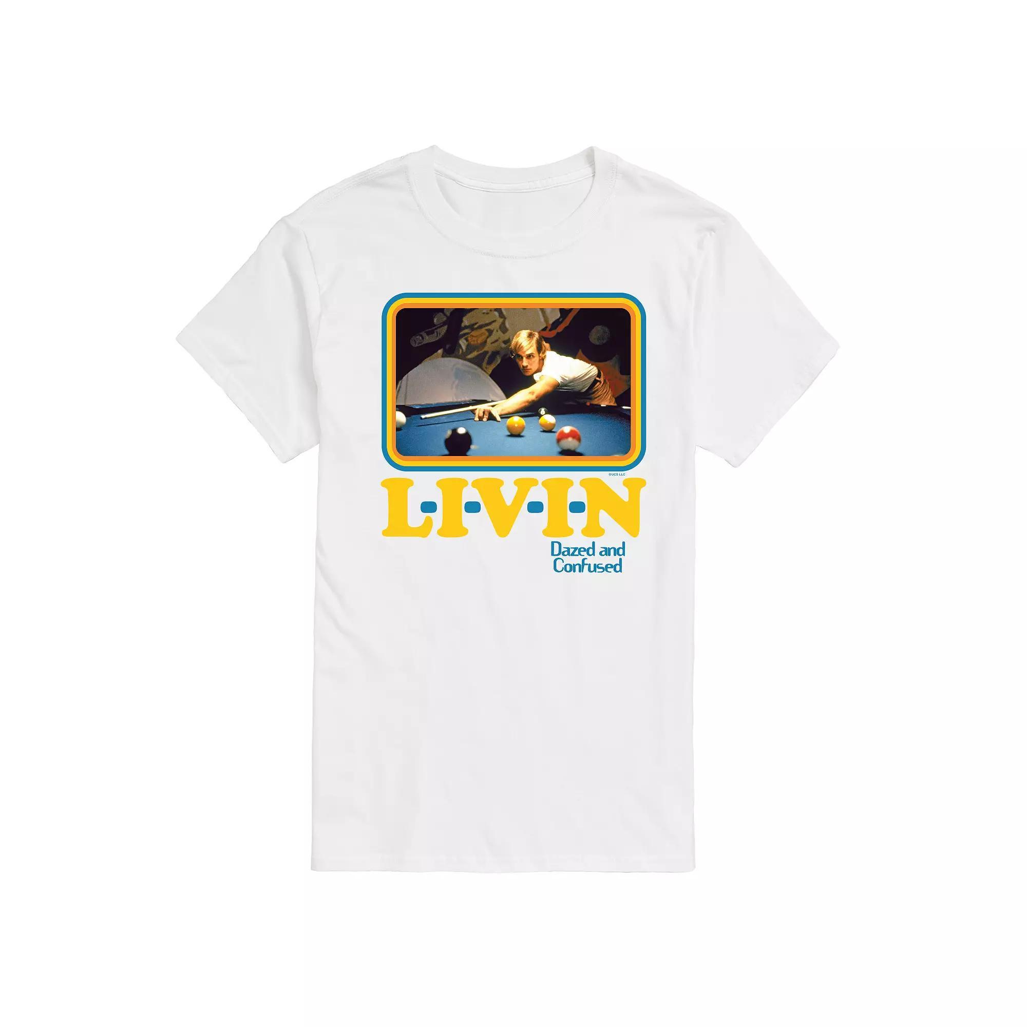 Men's Dazed and Confused L-I-V-E-N Graphic Tee, Size: XL, White Product Image