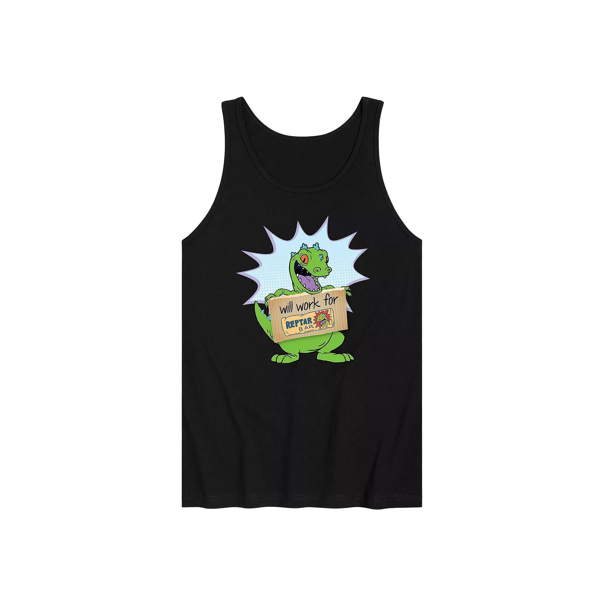 Men's Rugrats Reptar Work Tank Top,  Product Image