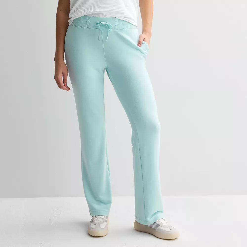 Women's Tek Gear® French Terry Open Hem Pant, Size: XXL, Hail Blue Product Image