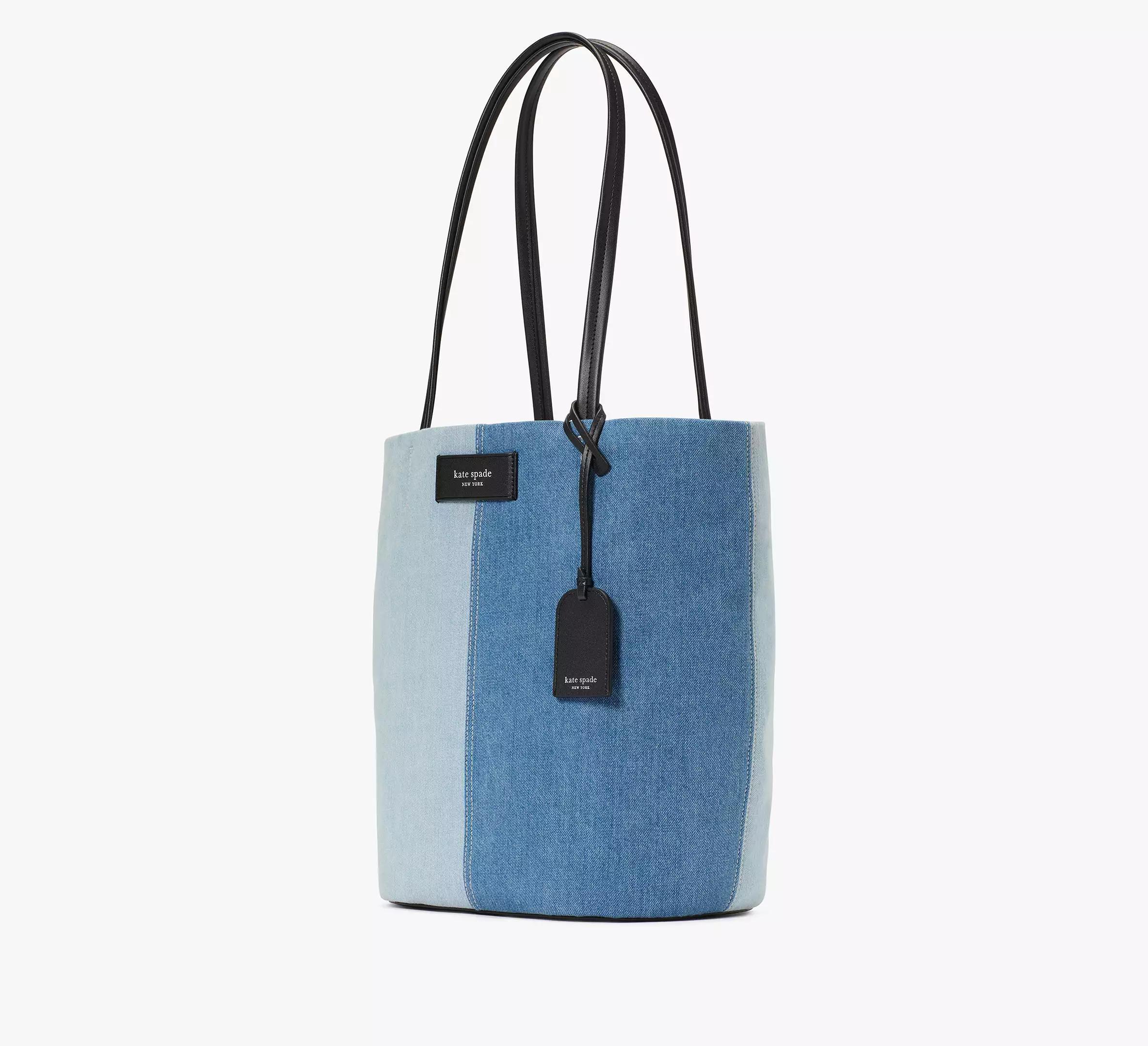 On Purpose Denim Large Tote Bag Product Image