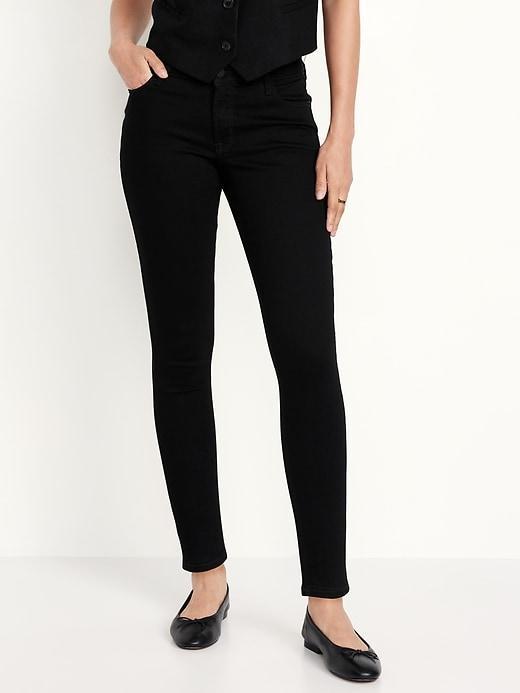 Mid-Rise Rockstar Super-Skinny Jeans Product Image