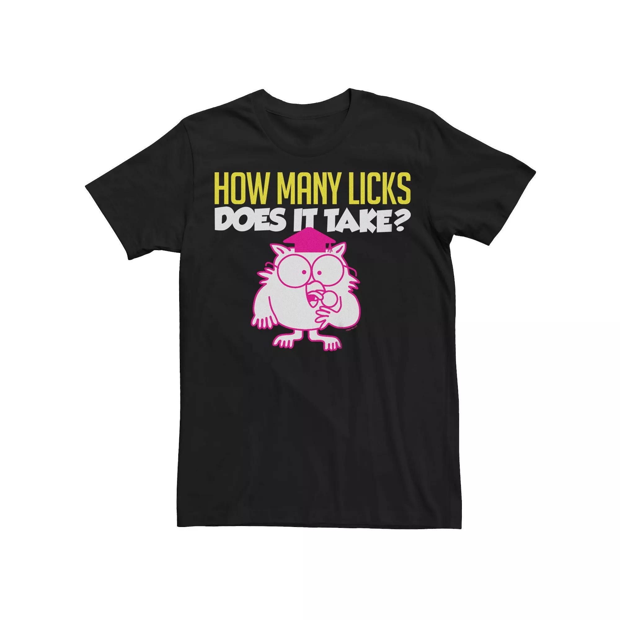 Men's Tootsie Pop How Many Licks Owl Tee,  Product Image