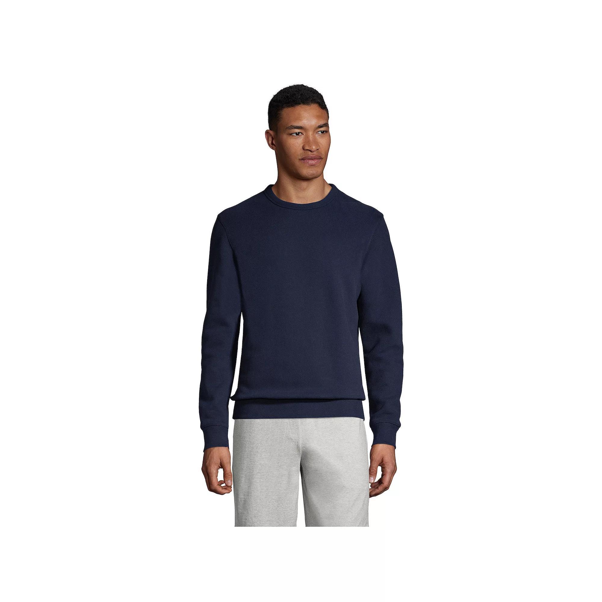 Big & Tall Lands' End Serious Sweats Crewneck Sweatshirt, Men's,  Product Image