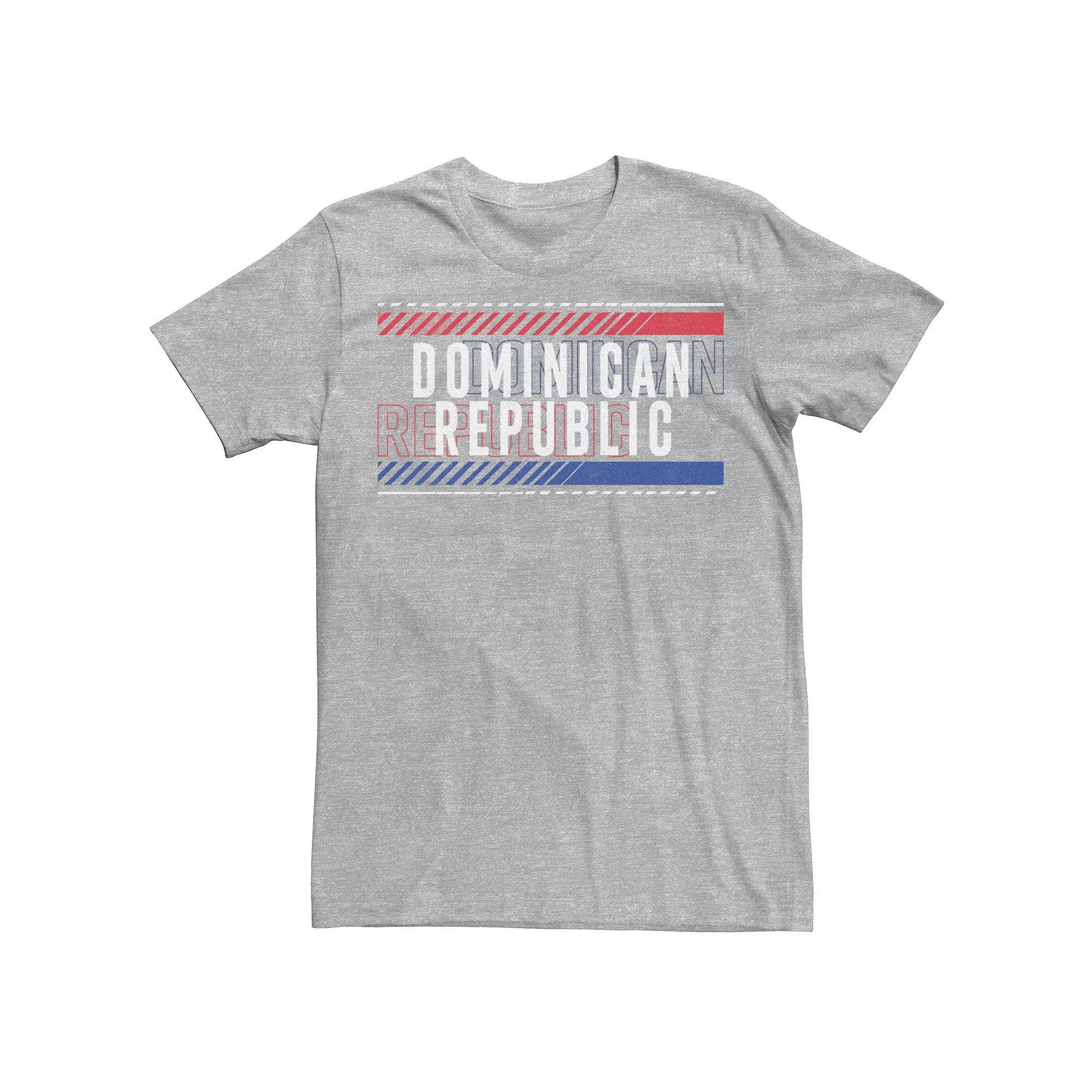 Men's Gonzales Dominican Reublic Text Overlay Tee, Size: Small, Athletic Grey Product Image