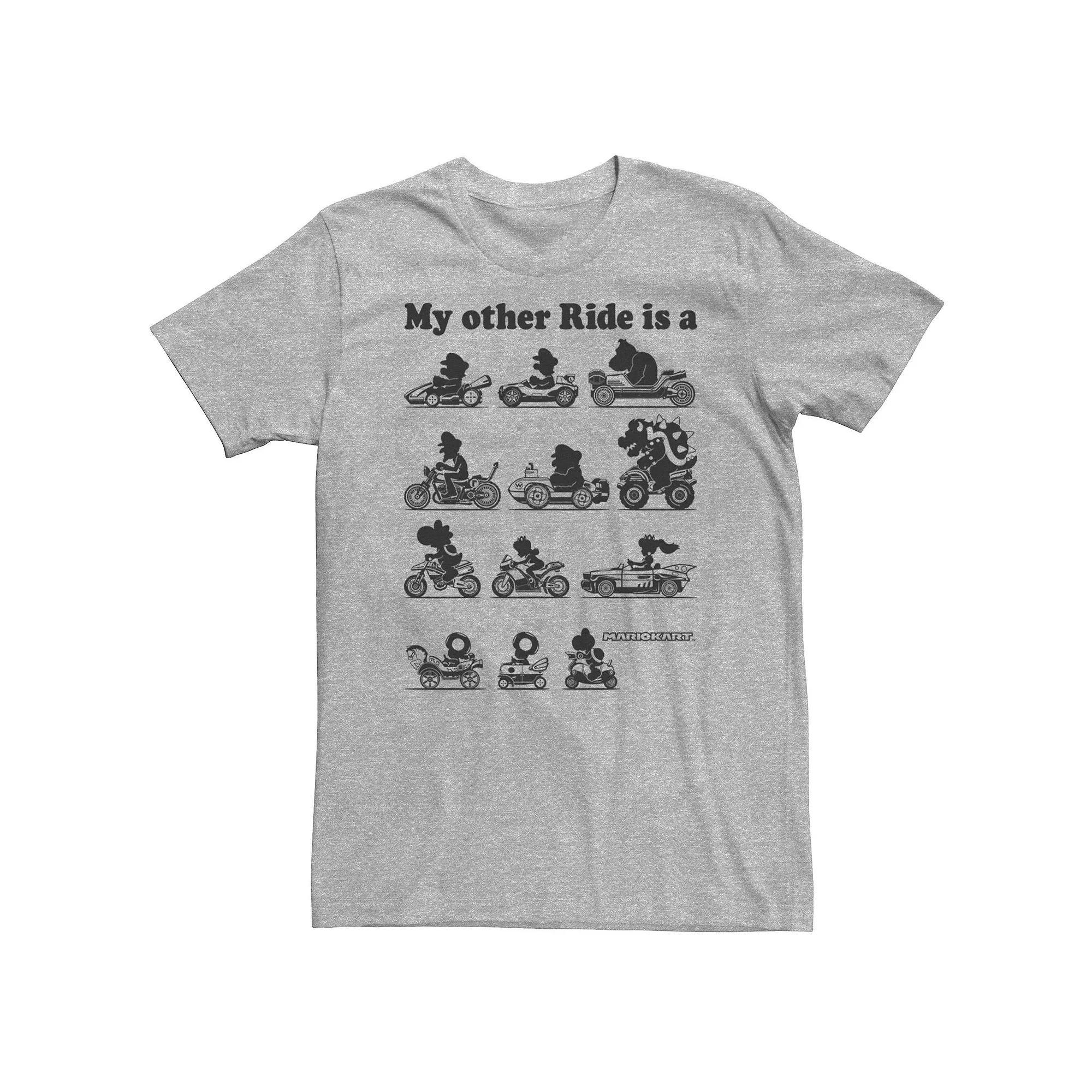 Big & Tall Nintendo Mario Kart Other Rides Red Tee, Men's,  Product Image