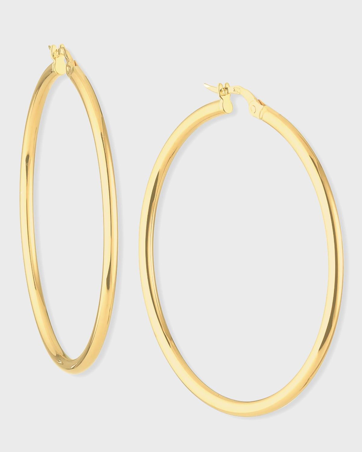 Round Hoop Earrings, 45mm Product Image