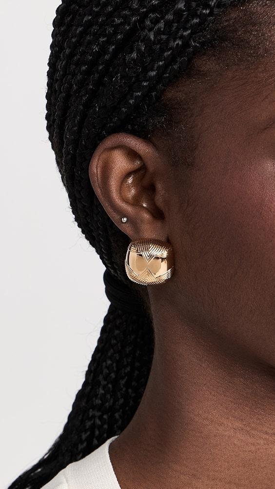 Missoma Hera Oversized Dome Ridge Stud Earrings | Shopbop Product Image