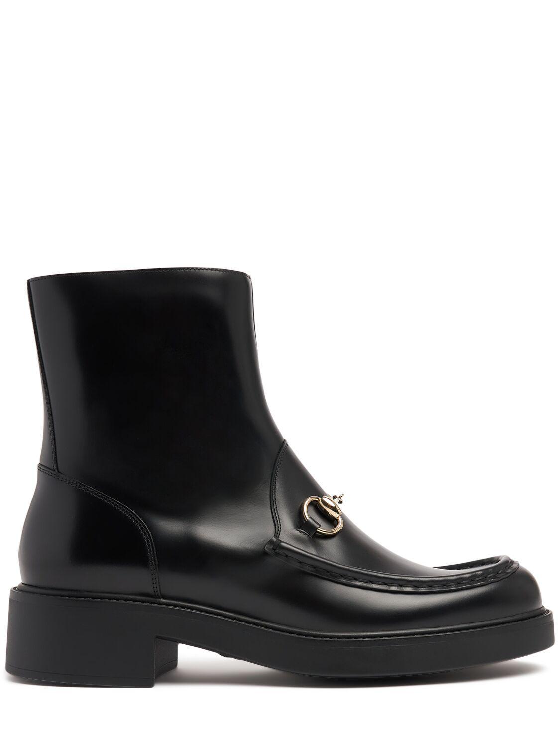 GUCCI Leather Boots In Black Product Image