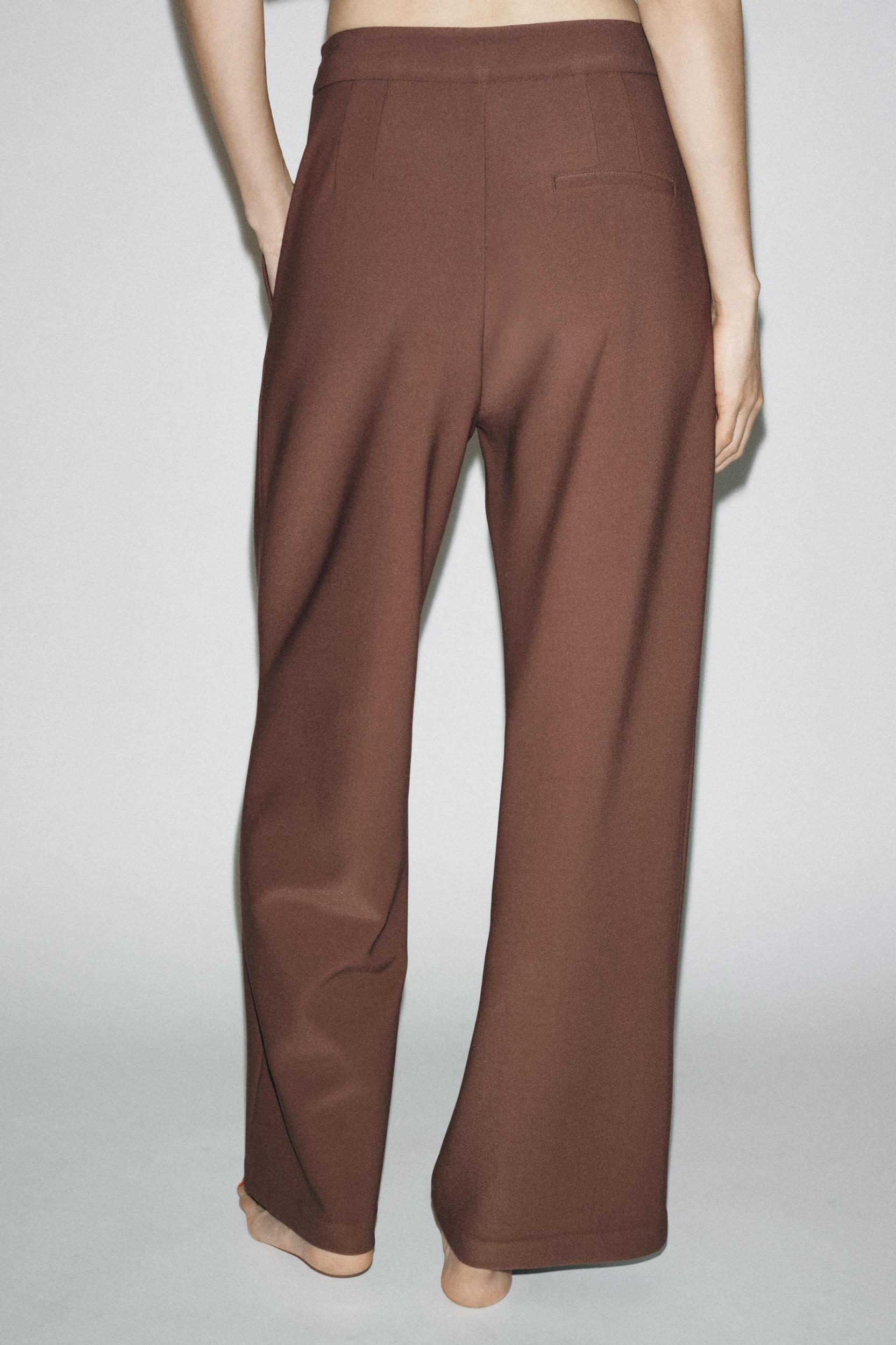 WIDE LEG CREPE PANTS Product Image