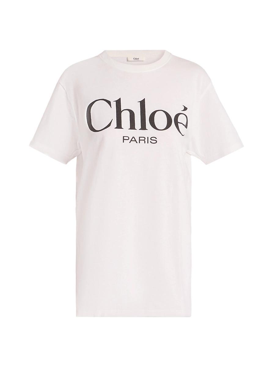 Womens Logo Cotton T-Shirt Product Image