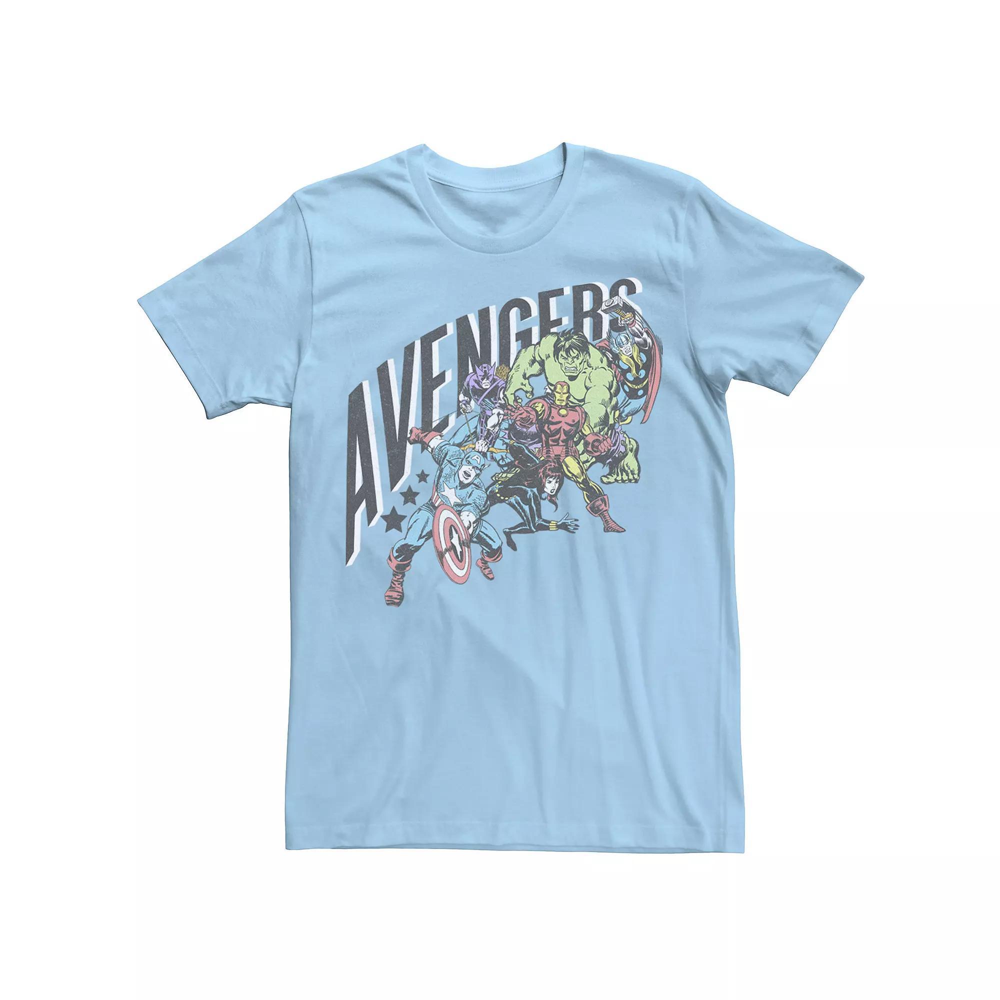 Men's Marvel Avengers Ready For Action Group Shot Tee,  Product Image
