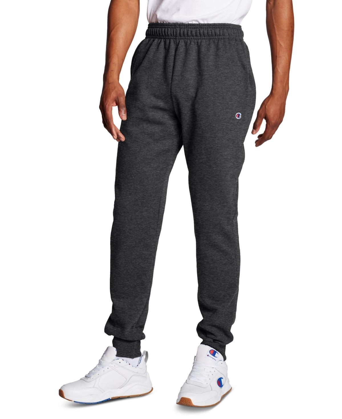 Mens Champion Powerblend Joggers, C Logo, 31 Scarlet M Product Image