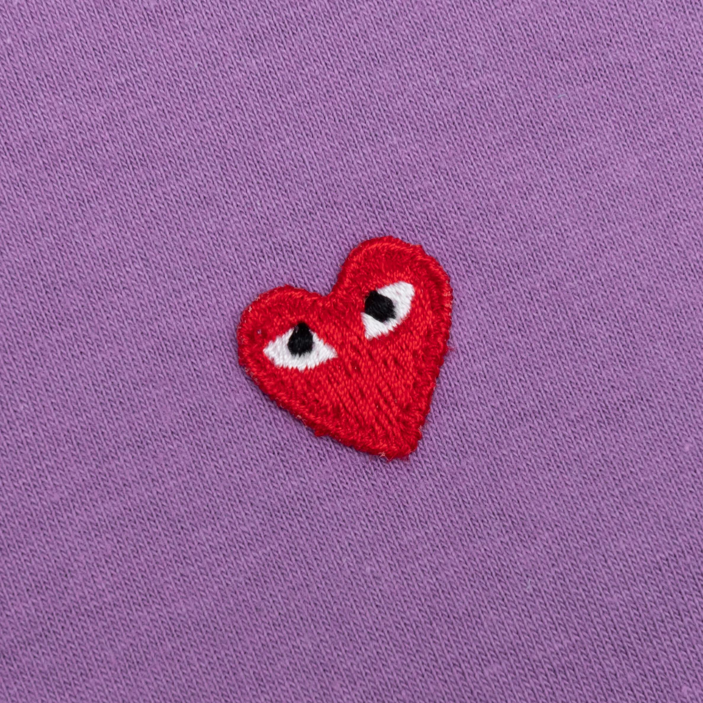 Women's Small Heart T-Shirt - Purple Female Product Image