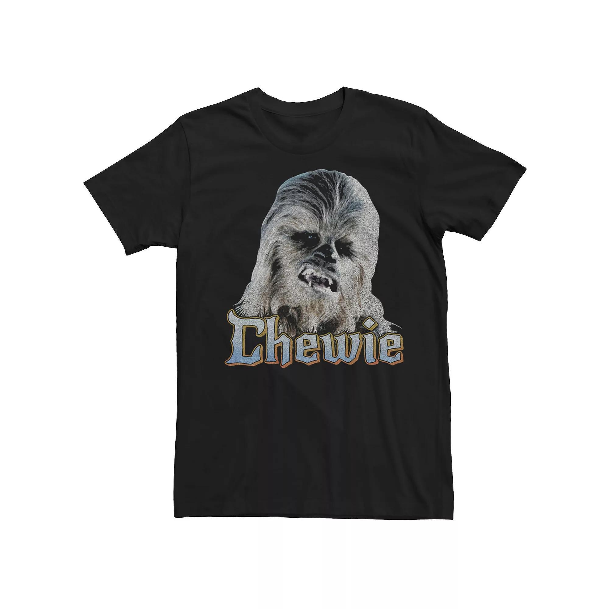 Men's Star Wars Chewie Dark Portrait Tee,  Product Image