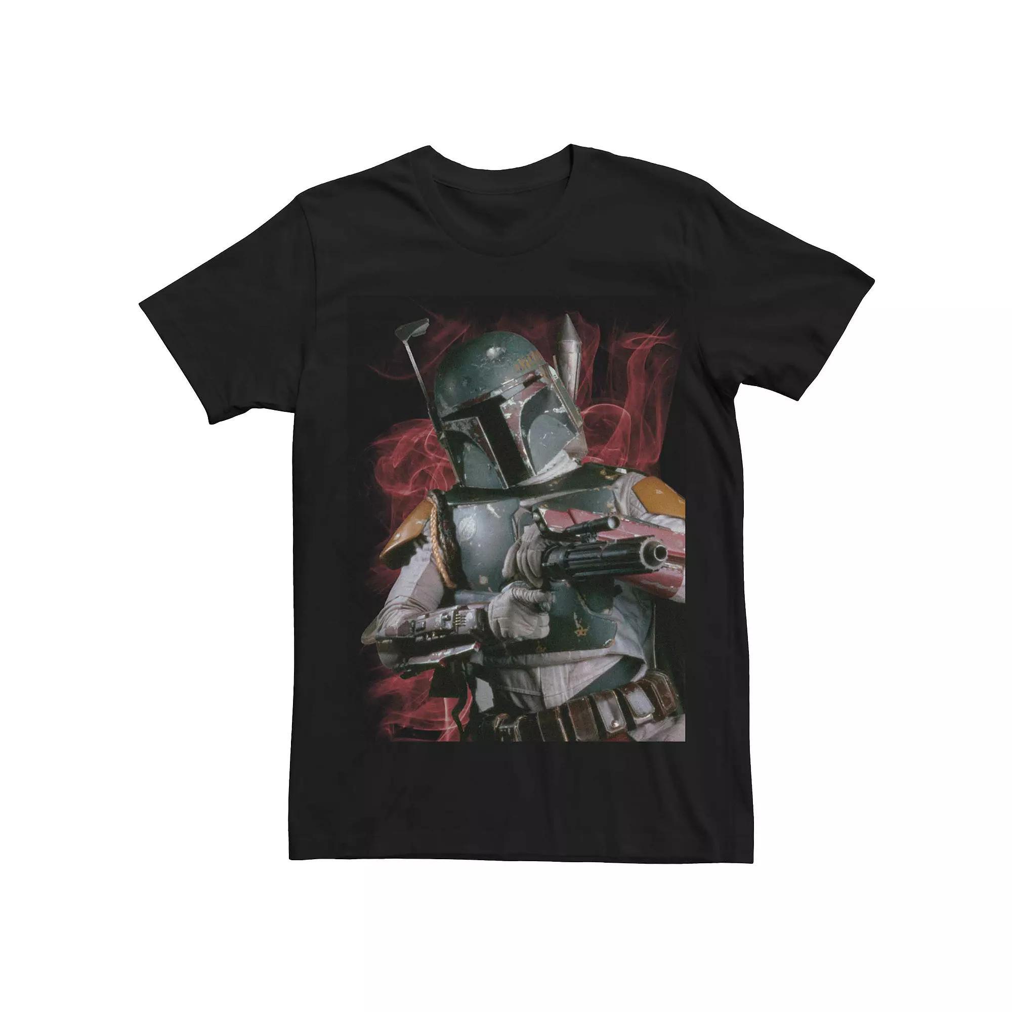 Men's Star Wars Boba Fett Smokey Portrait Tee, Size: XXL, Black Product Image