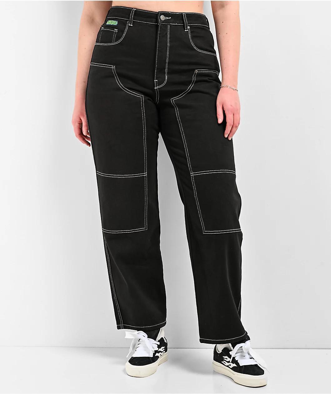 Empyre Tori Black Double Knee Carpenter Pants Product Image