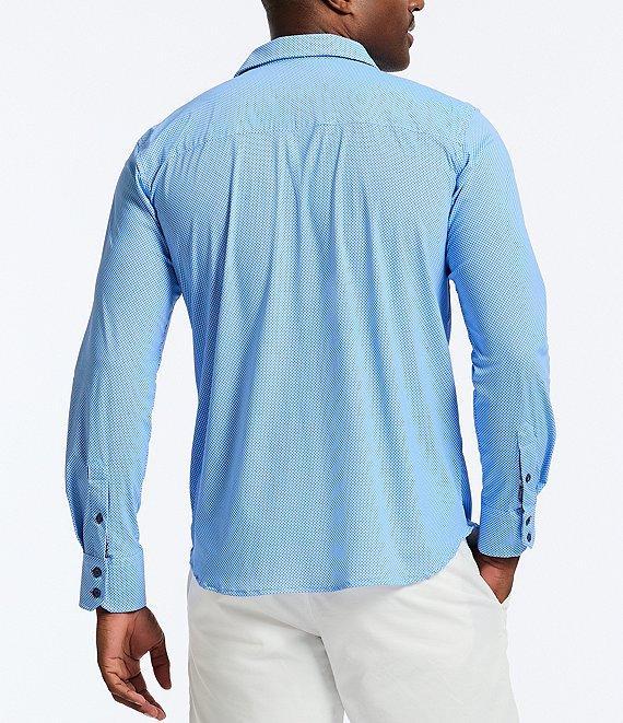 Robert Graham Leros Knit Stretch Long Sleeve Woven Shirt Product Image